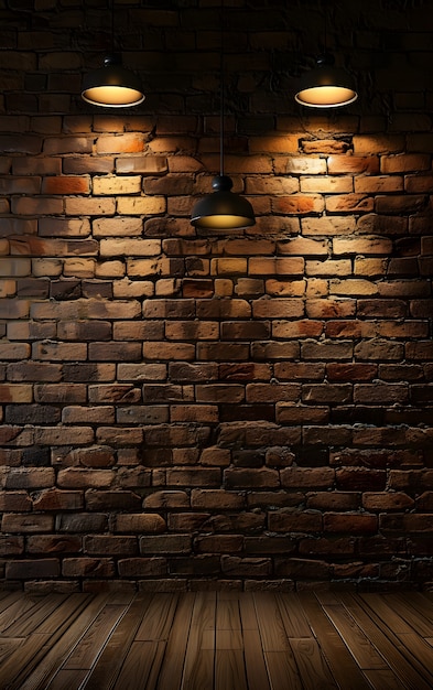 Free photo brown brick wall surface texture