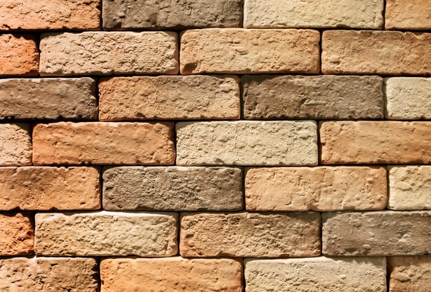 Brown brick wall textured wallpaper