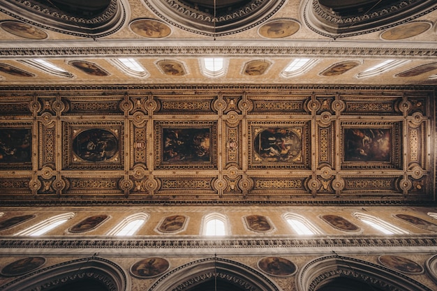 Brown building interior