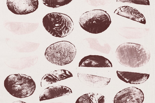 Free photo brown circle pattern background block prints