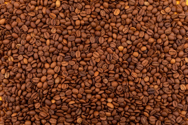 коричневая поверхность кофейных зерен