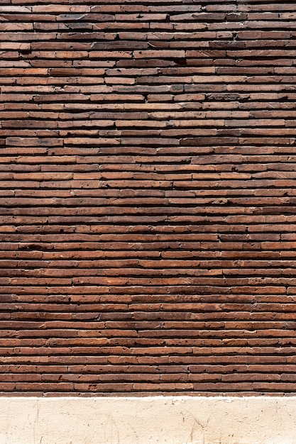 Brown copy space brick wall background