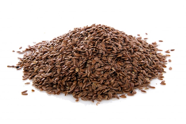 Free photo brown flax