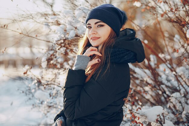 brown hair nature face outdoor snow