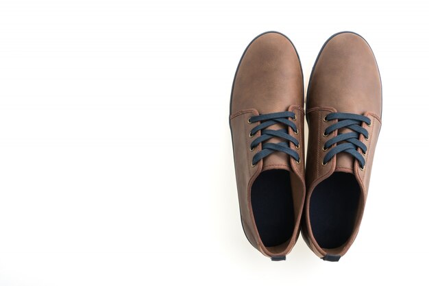 Brown leather shoes