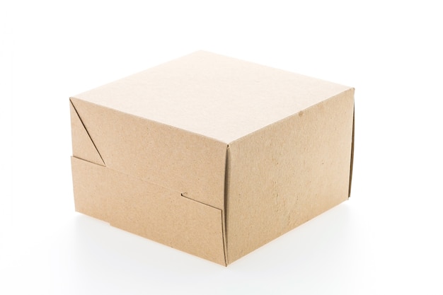 Free photo brown paper box