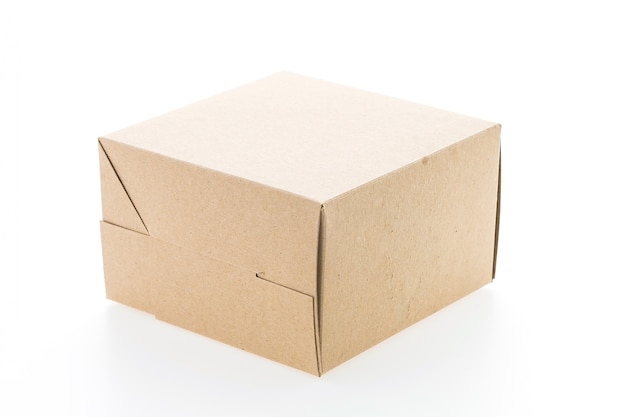 Коробка из коричневой бумаги