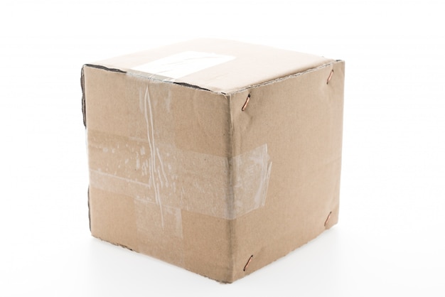 Free photo brown paper box