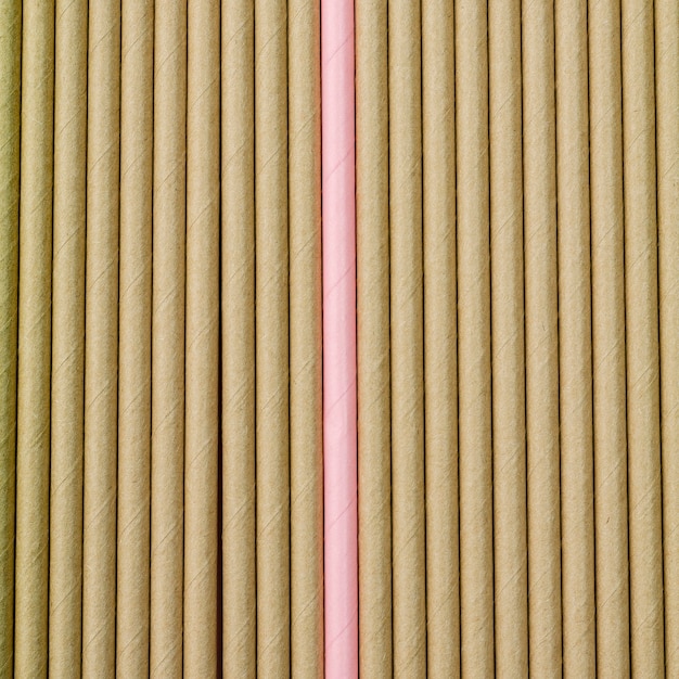 Free photo brown paper straws background