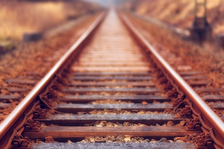 Free Photo brown rail train