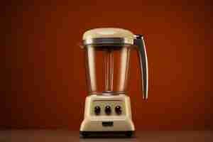 Free photo brown retro electronic blender device