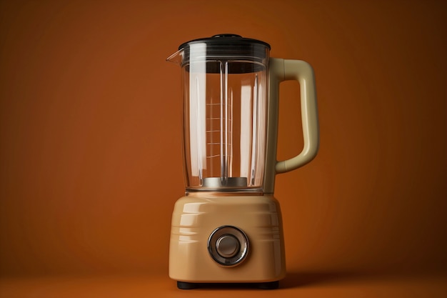 Free photo brown retro electronic blender device