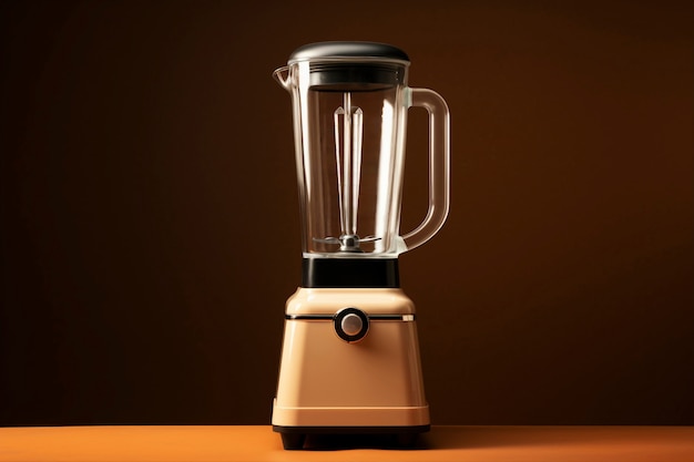 Free photo brown retro electronic blender device