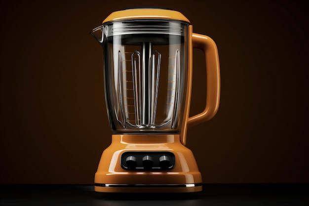 Free photo brown retro electronic blender device