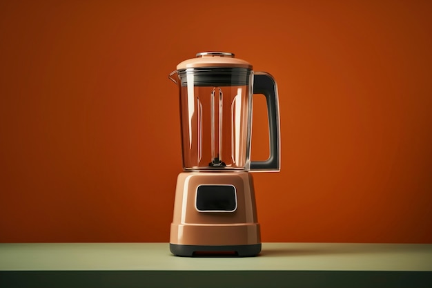 Free photo brown retro electronic blender device