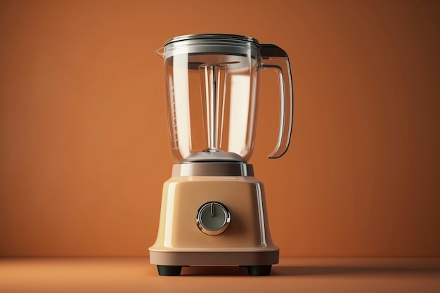 Free photo brown retro electronic blender device