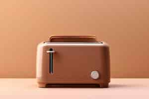 Free photo brown retro electronic toaster  device