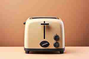 Free photo brown retro electronic toaster  device