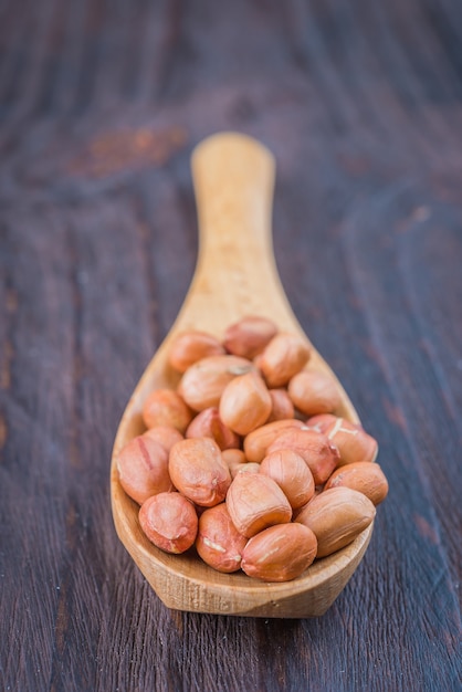 Free photo brown spoon bowl healthy food