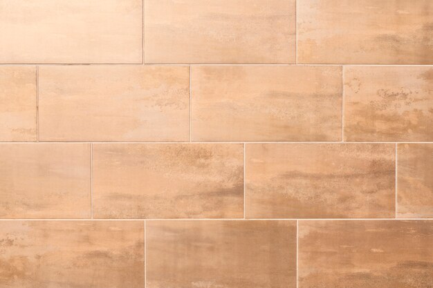 Brown tiled texture background