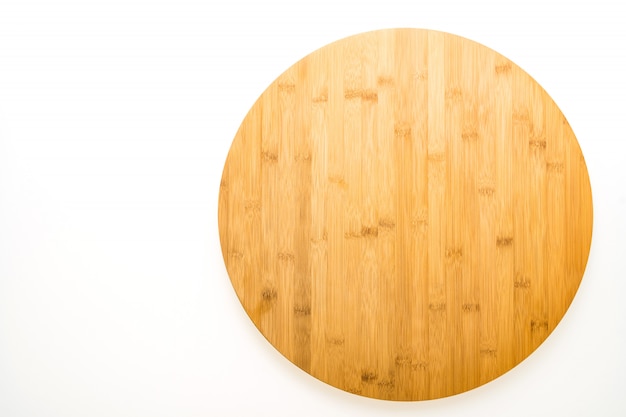 Realistic wooden round board Royalty Free Vector Image