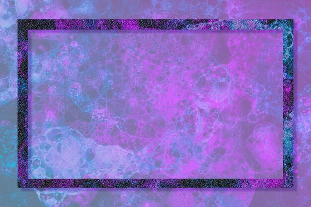 Прямоугольная рамка Bubble Art в фиолетовом ombre DIY Experiment Art