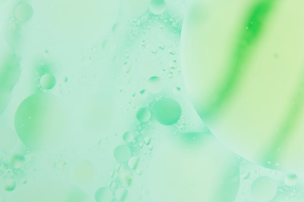 Bubble painted green background