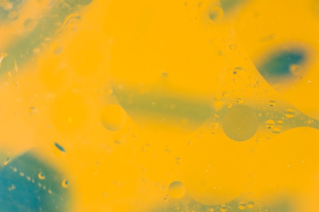 Bubbles pattern over the painted yellow background