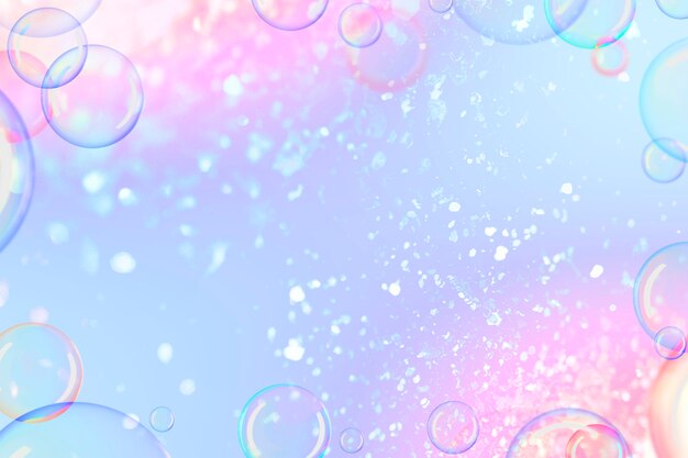 Bubbly pastel holographic gradient background