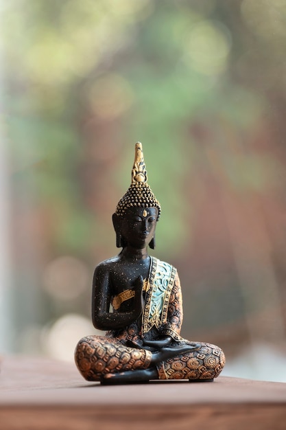 Buddha figurine still life