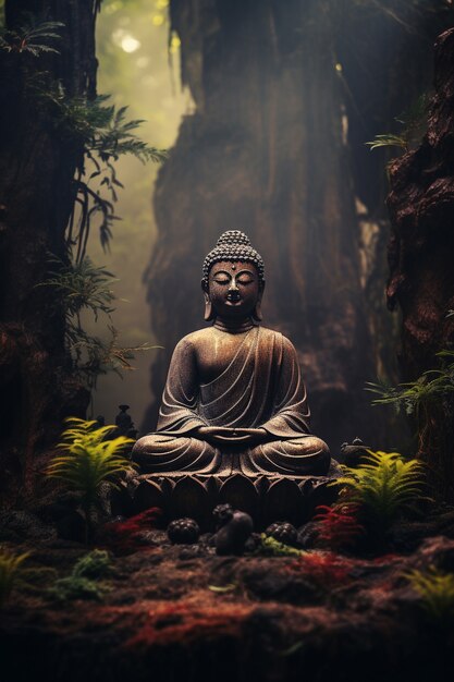 Buddha statue for mediation and relaxation