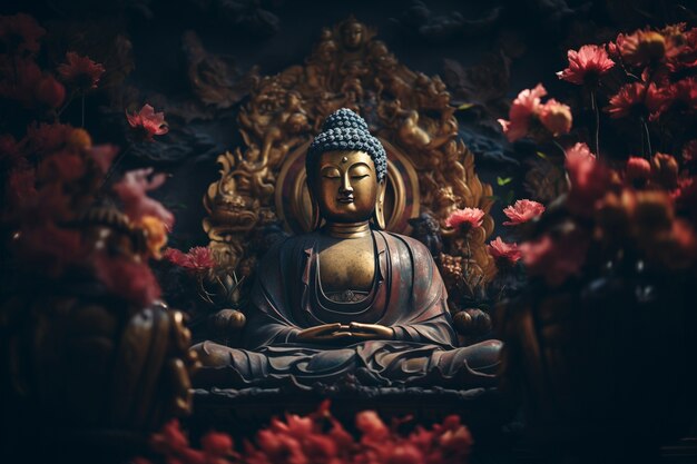 Buddha statue for mediation and relaxation