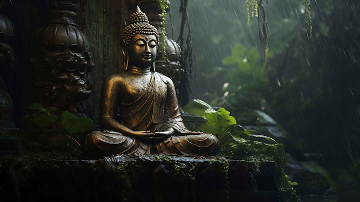 Free Photo buddha  statue in nature