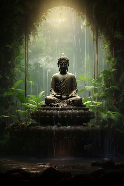 Buddha  statue in nature