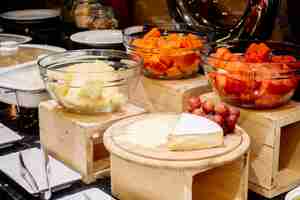 Foto gratuita catering a buffet