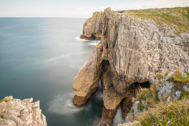 Bufones de Arenillas in the cost of Asturias, north of Spain