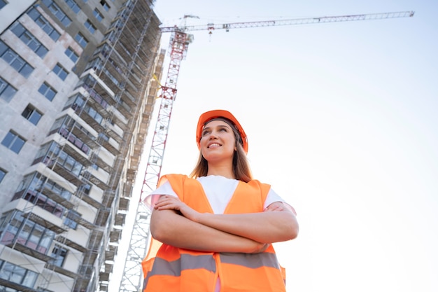 Building and construction worker on the site