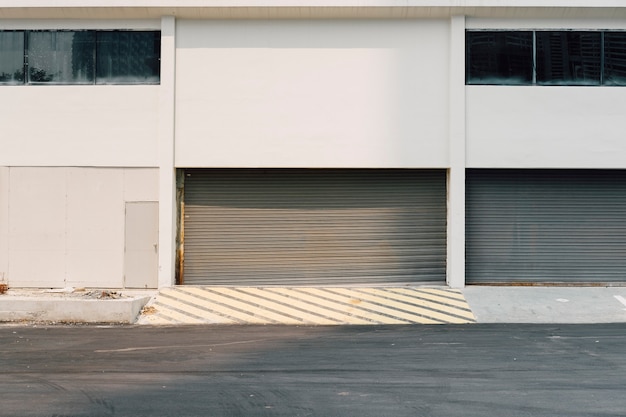 building and garage door