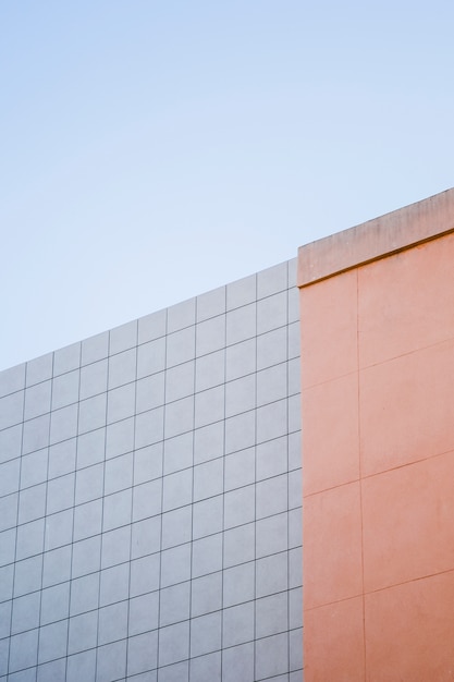 Building wall with sky