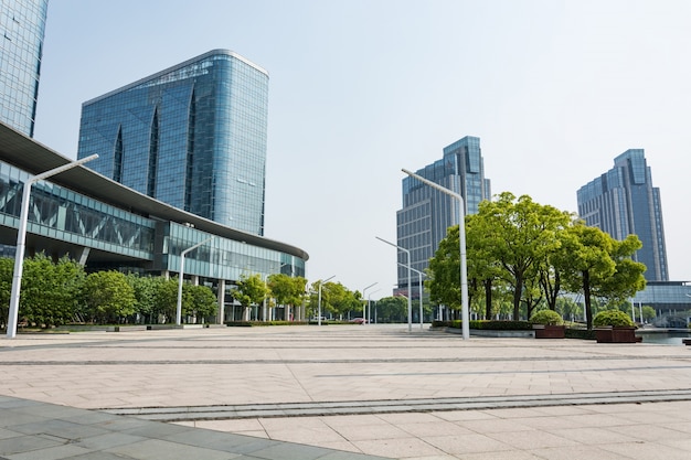 Buildings of different designs glass