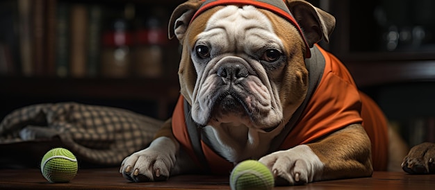 Foto gratuita cavaliere bulldog in azione concetto di sport estremo