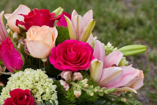 Bunch of fresh Blossom flowers at the Garden