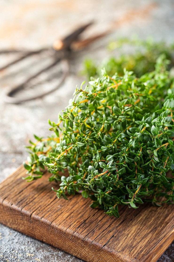 Free Photo bunch of fresh thyme