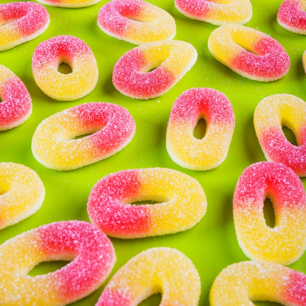 Free photo bunch of jelly rings