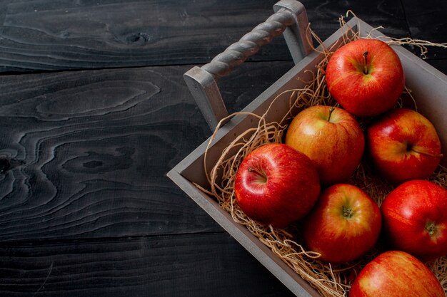 Bunch of tasty looking red apples