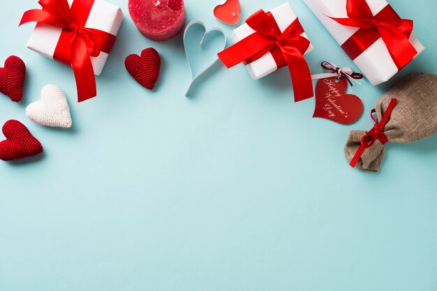 Букет подарков на День святого Валентина