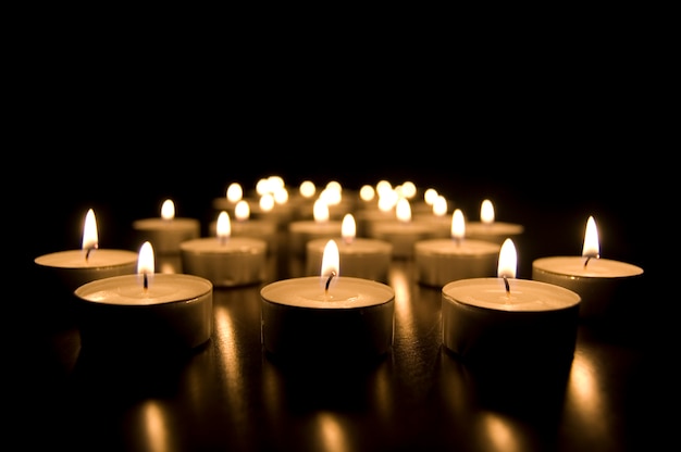 Free photo burning candles