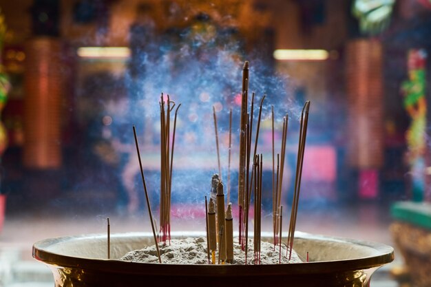 Burning incense