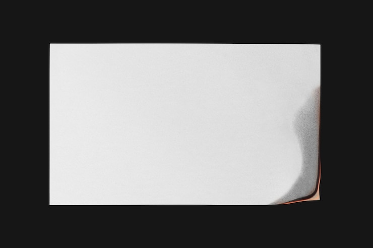 Free Photo burning paper, realistic flame with blank design space