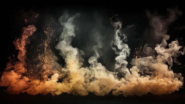 burning smoke background